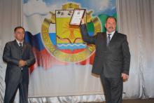 Вручение диплома 3-й степени Тарумовскому району